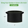 Ipower Grow Bag 5 gallon 10 pack with green edge, 10PK GLGROWBAG5X5EGRNX2